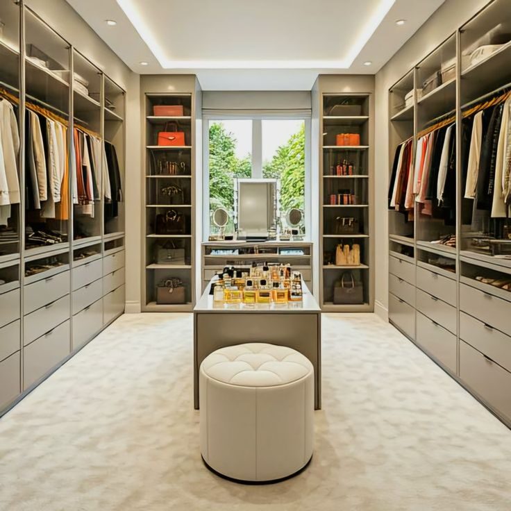 Closet com ilha central